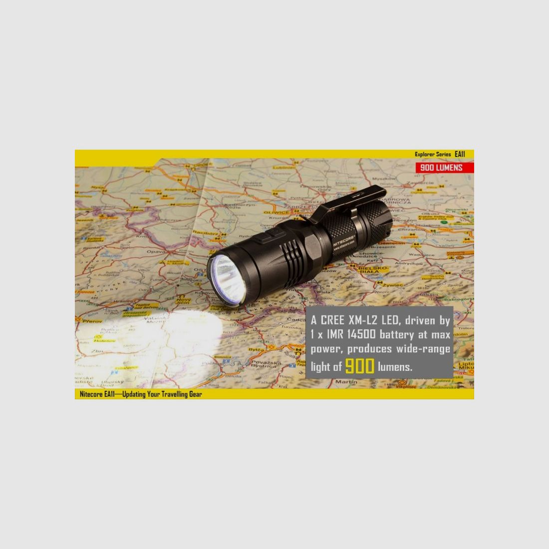 NITECORE EXPLORER CREE XM-L2 U2 900 LUMEN
