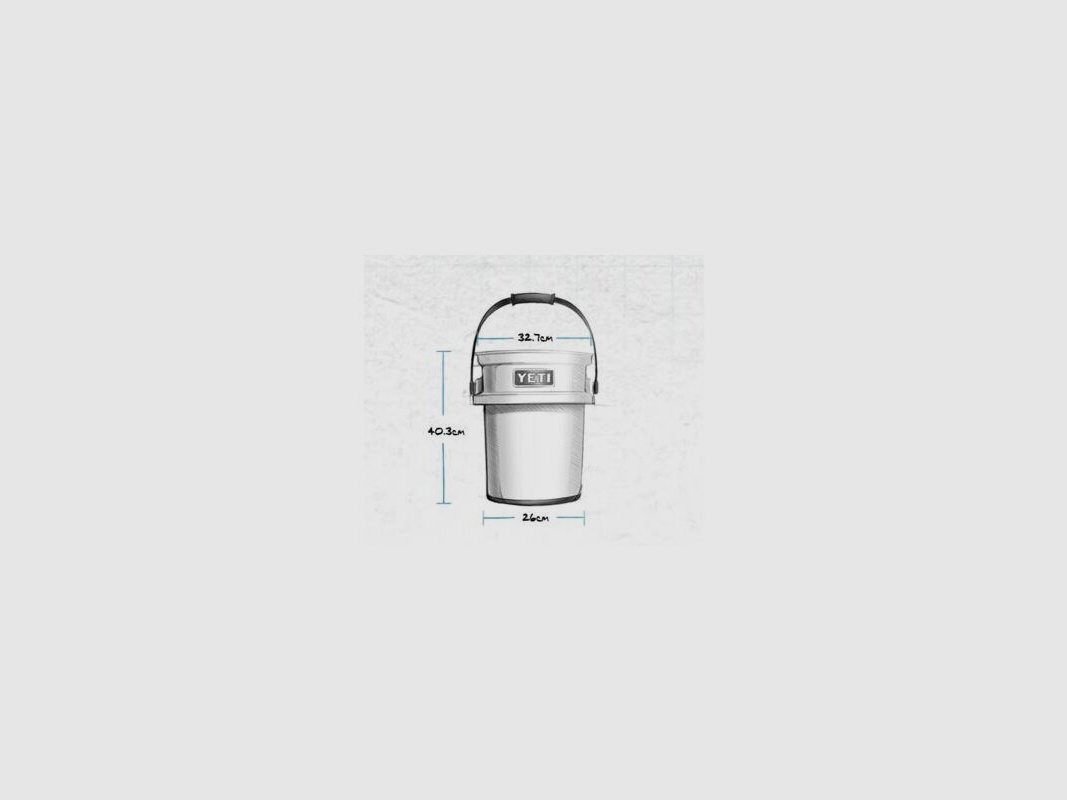 Yeti Eimer LoadOut 5 Gallon (18,9 Liter) Charcoal