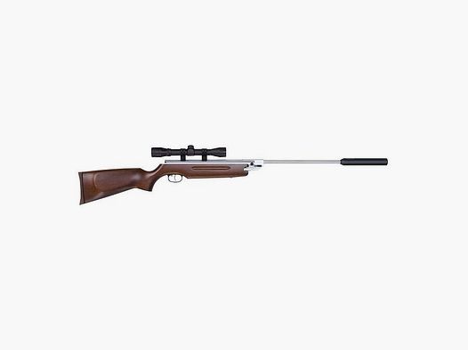 Weihrauch HW 35K "Silverwood" 4,5 mm - Schalldämpfer & ZF 4x32 Hubertus