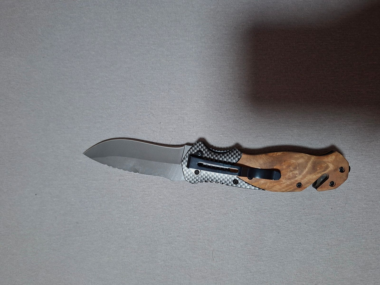 Bergkvist Klappmesser / Taschenmesser met houten handvat + etui