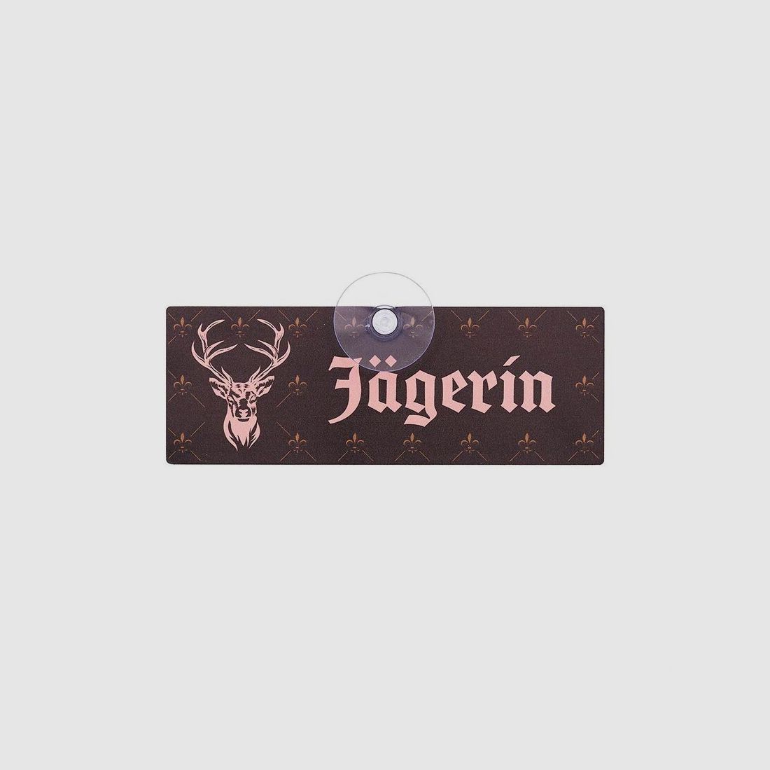 Wilde Hilde Autoschild mit Saugnapf - Jägerin