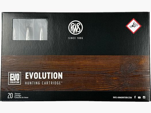 RWS EVOLUTION cartouche de chasse cal. 8X57 JS 200grs