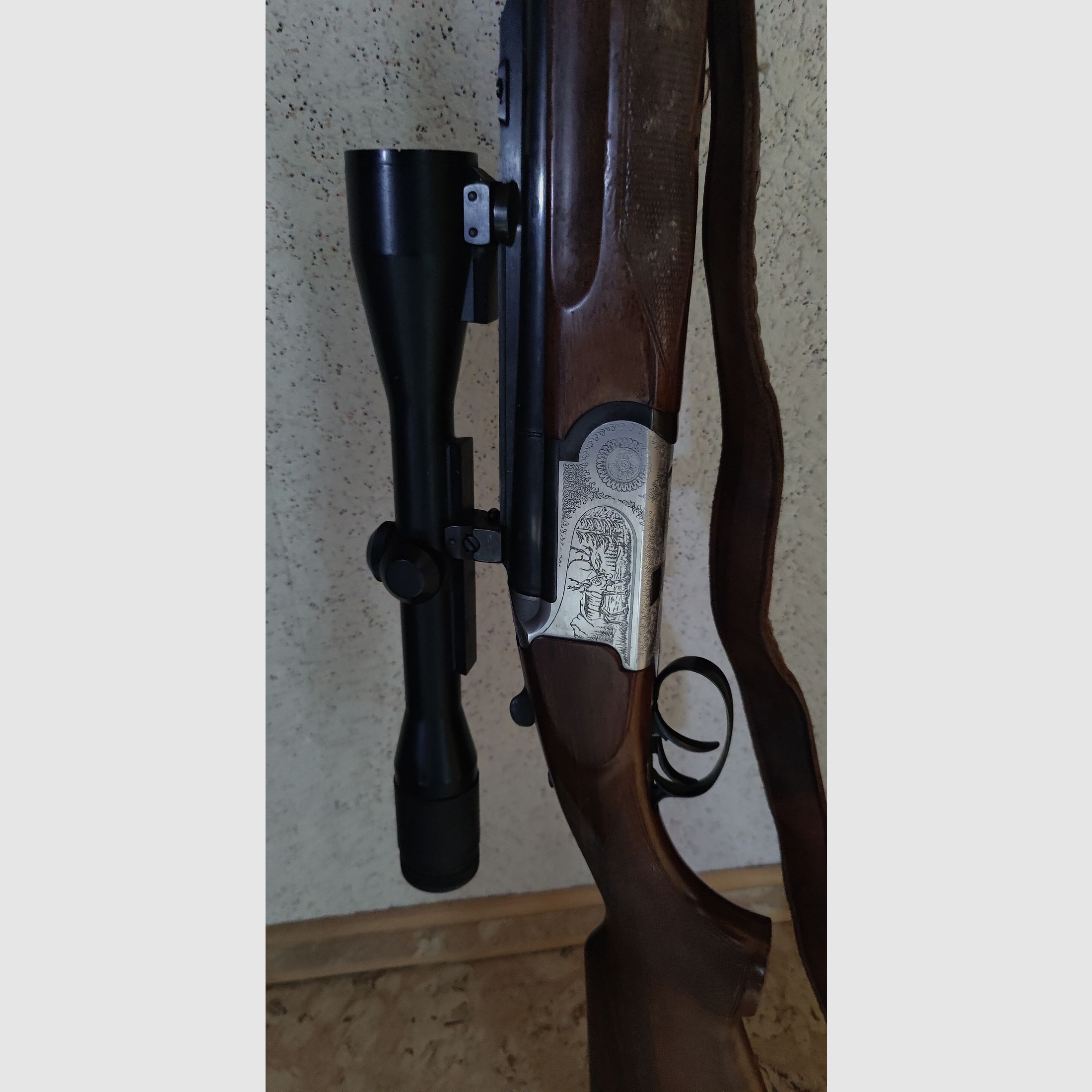 Bockbüchsflinte 30-06 Springf. / 12-70 Frankonia con mira telescópica Zeiss