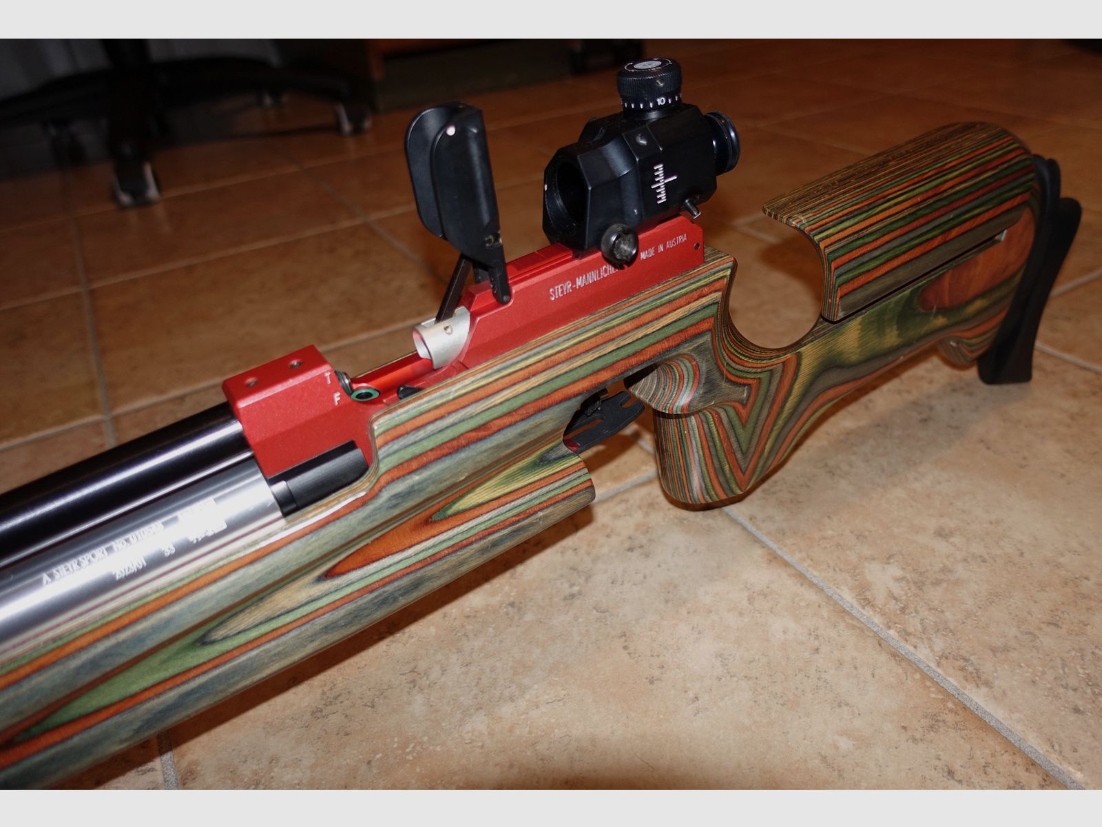 Steyr Match Air Rifle LG-10P Stabilizer + Cartridge TÜV 2033 + Bag