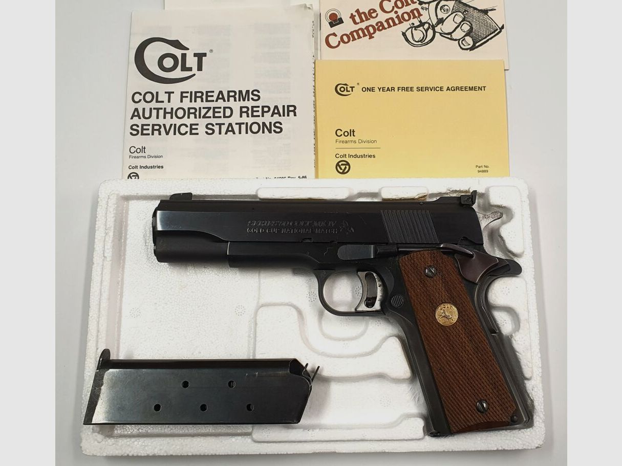 Pistole US Colt 1911 Gold Cup National Match Series 80 Colt MK IV