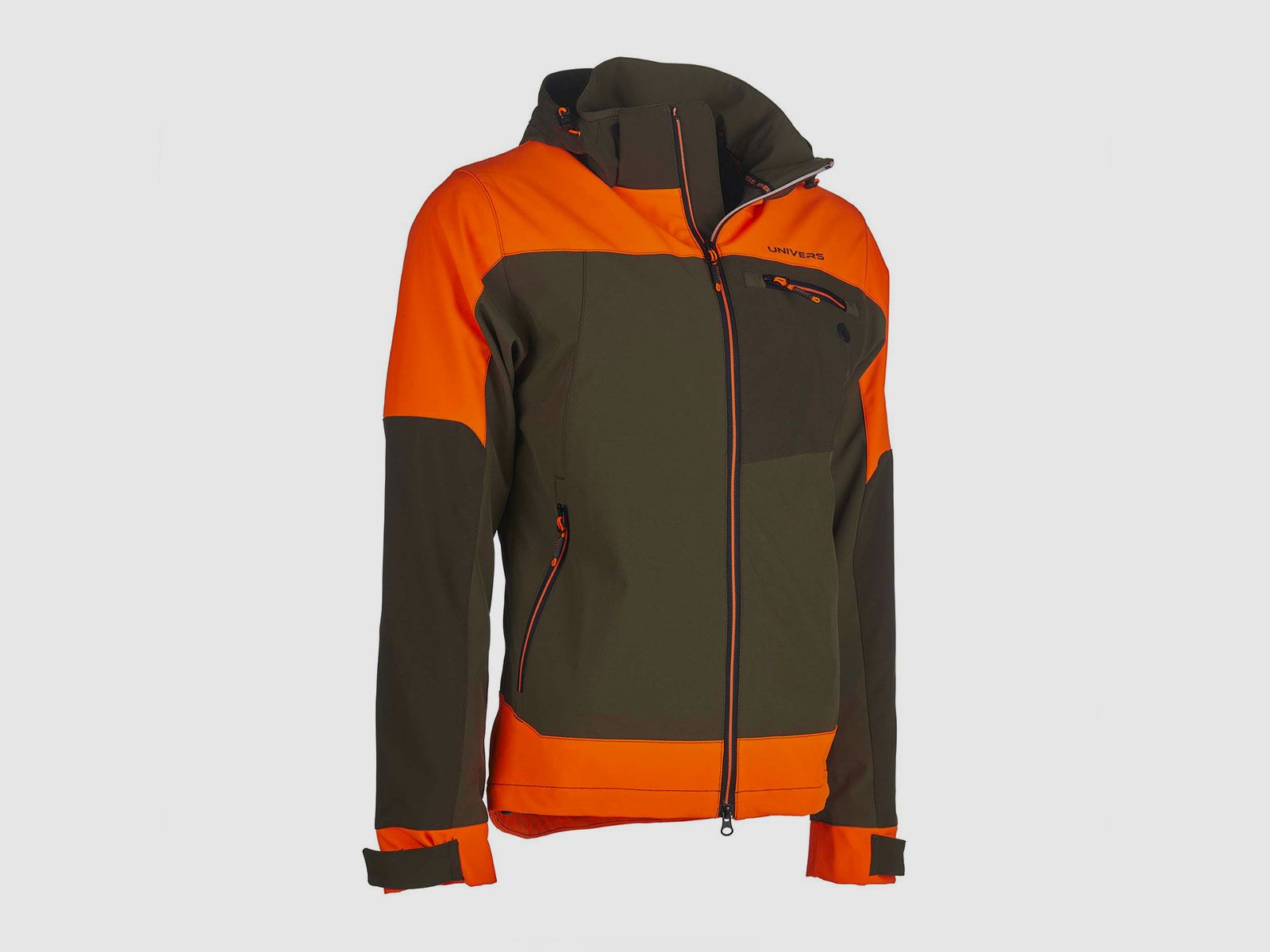 UNIVERS – CHAQUETA DE CAZA SOFTSHELL PREDAZZO U-TEX VERDE/NARANJA, imagen 3 de 5
