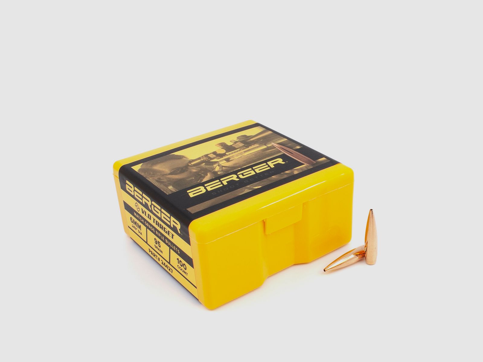 Berger Bullet 6mm/.243 VLD Target 95GR 100 Pieces