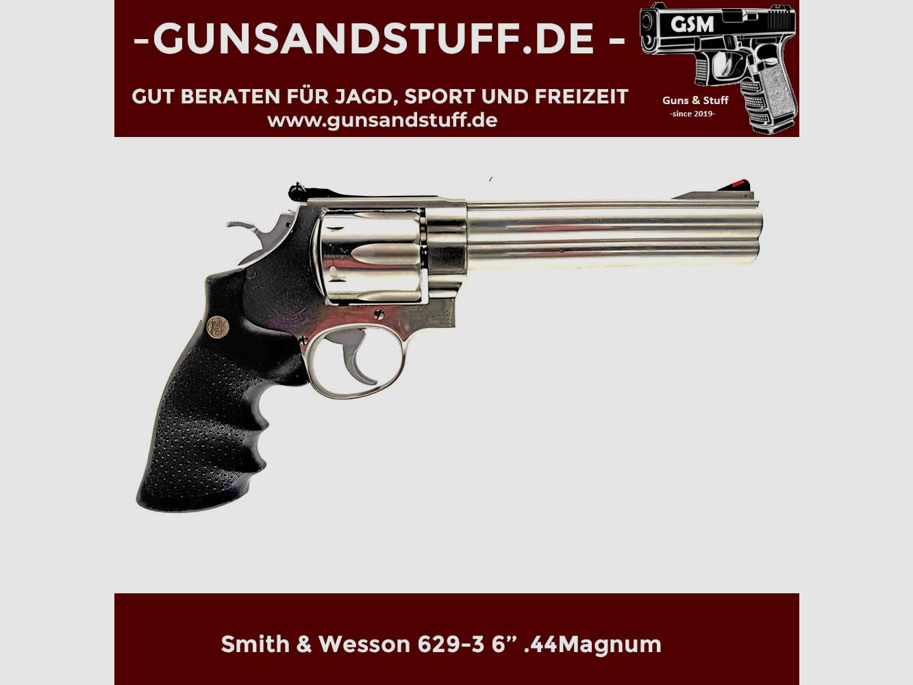 SMITH & WESSON 629-3 6” .44Magnum