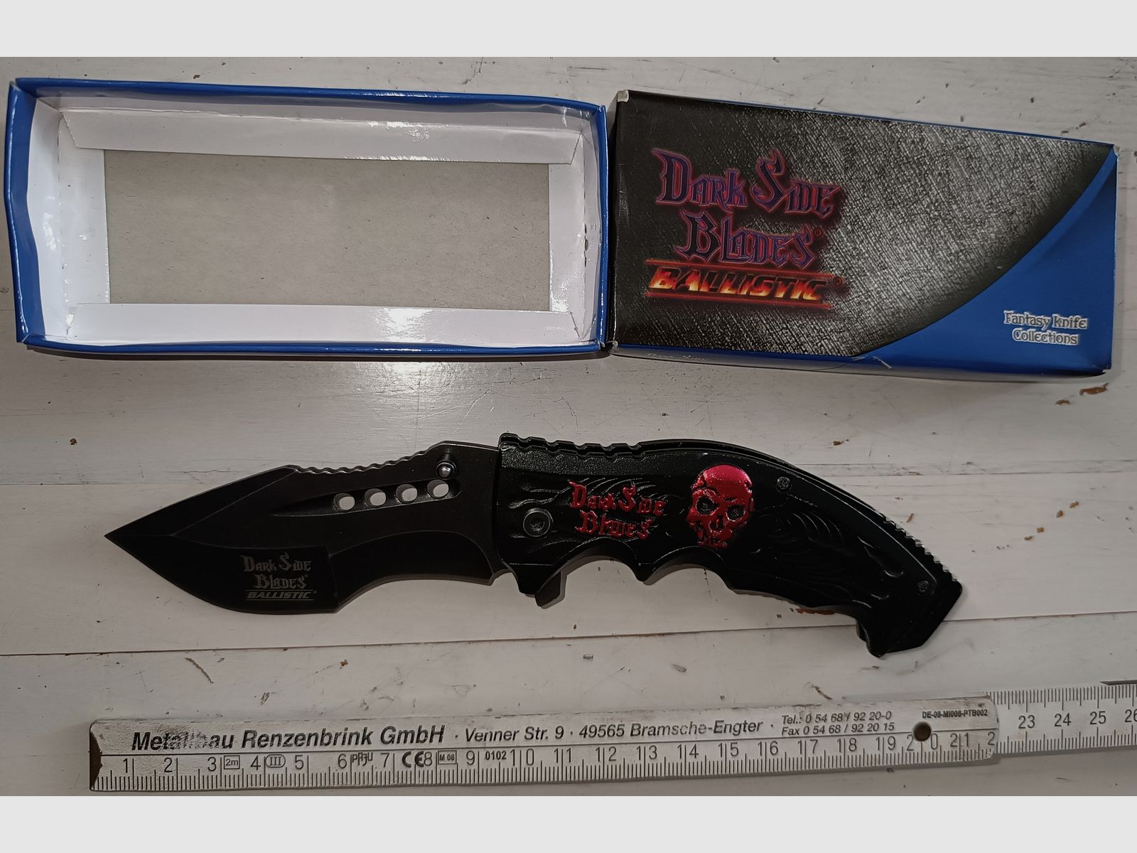 Klapp-Messer Totenkopf