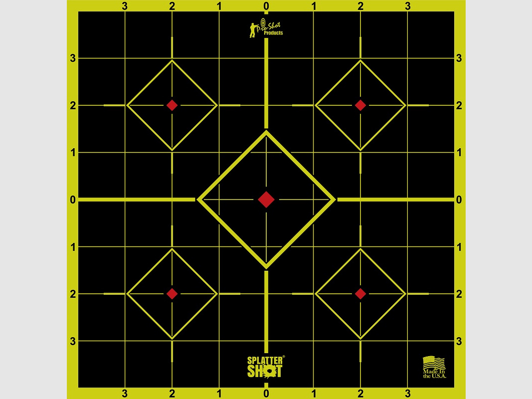 6 celów Bullseye zielony reaktywny 20cm