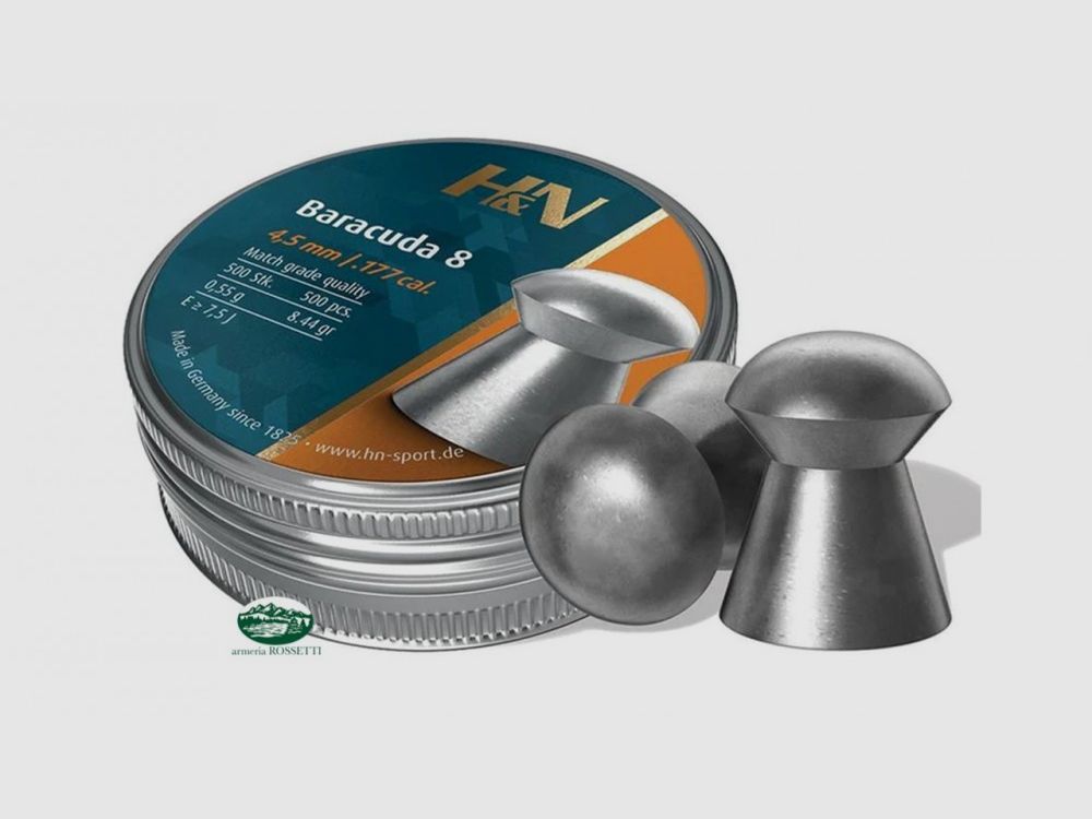 H&N SPORT Geschosse BARACUDA 8 Kal. 4,51mm 0,55g