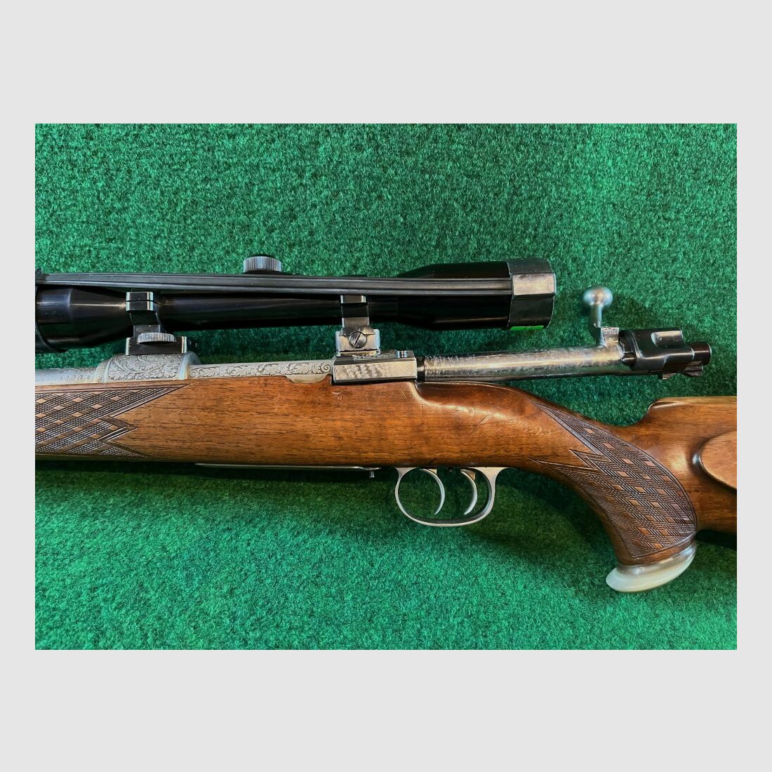 Heym Stutzen mit wunderschöner Punzierung .30-06Spring