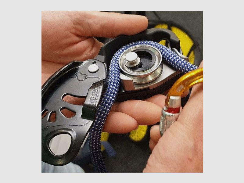 PETZL NEOX LIGHT GRAY | Abseilgerät Sicherungsgerät Klettern, Bild 6 von 6