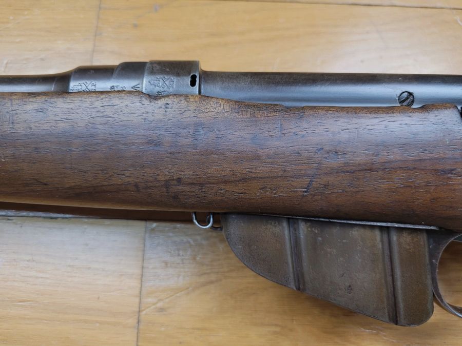 Rarissimes Lee Enfield MkI* – Kaliber .303 British – neu gebaut 1903 (einer der letzten!) – mit der Zahl von Edward VII – militärisches BSA-Gehäuse – gute Mechanik und schönes Holz – Visier 1899 – Kategorie D – globaler TBE, Bild 25 von 29