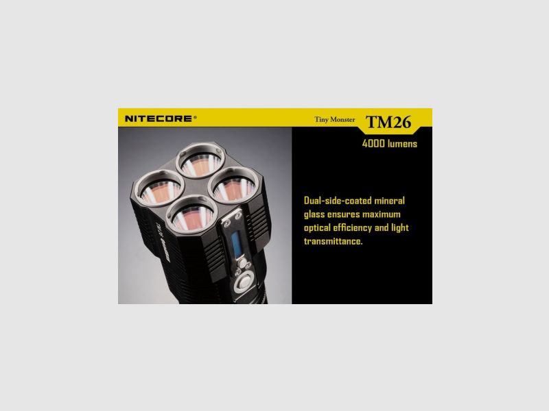 Nitecore TM26 Tiny Monster Taschenlampe 4000 Lumen, Bild 22 von 31