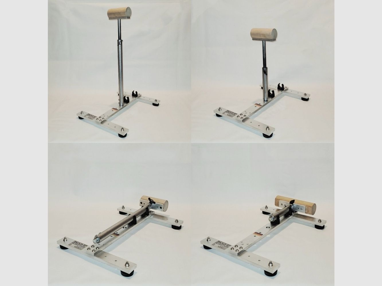 KGF-Auflagestativ - Auflageständer Alu HT-1000-Basic18 mit Buchenholz-Auflage 5x18cm, klappbar