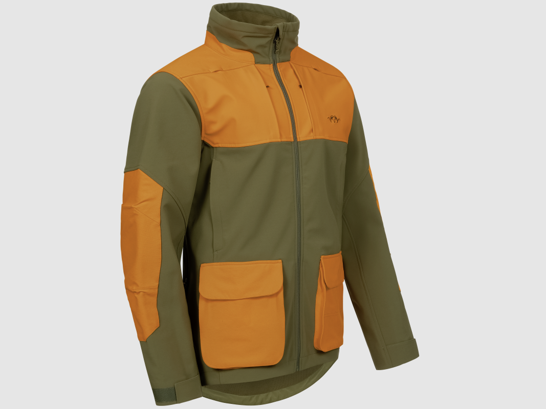 Blaser veste softshell homme Tackle, olive foncé / orange fluo, image 3 sur 4
