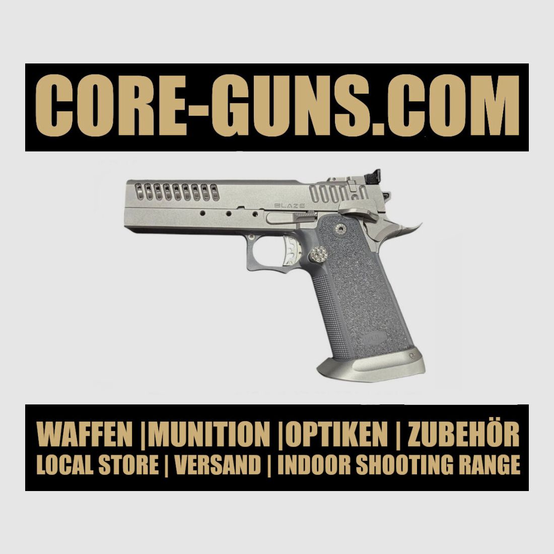 Bul Armory SAS II Blaze OR, halbautomatische Pistole, 9mm Luger sofort verfügbar, Versand +20€