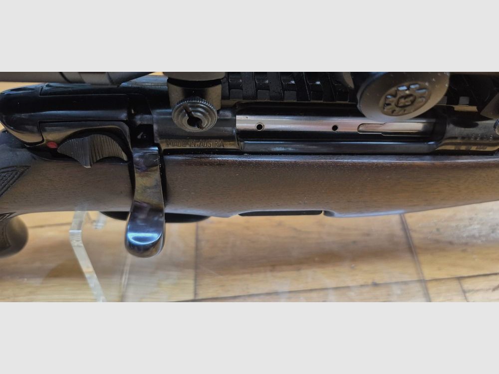 Sehr schöne Steyr Mannlicher Modell M Repetierbüchse – Ein klassisches Hochwildjagd-Gewehr – Steyr Waffen Österreich von 1990 – Kal. 7×64 – Holz von hoher Qualität in TBE+ – Brünierung zu 99,8% – Perfekte Mechanik – Ultra feiner Abzug – Traumhaftes, gewickeltes Rohr – Gute Konus M-30 1-4×24 Zielfernrohr – Eine gewinnende Kombination in ausgezeichnetem Zustand – TBE+/TBE++, Bild 30 von 46