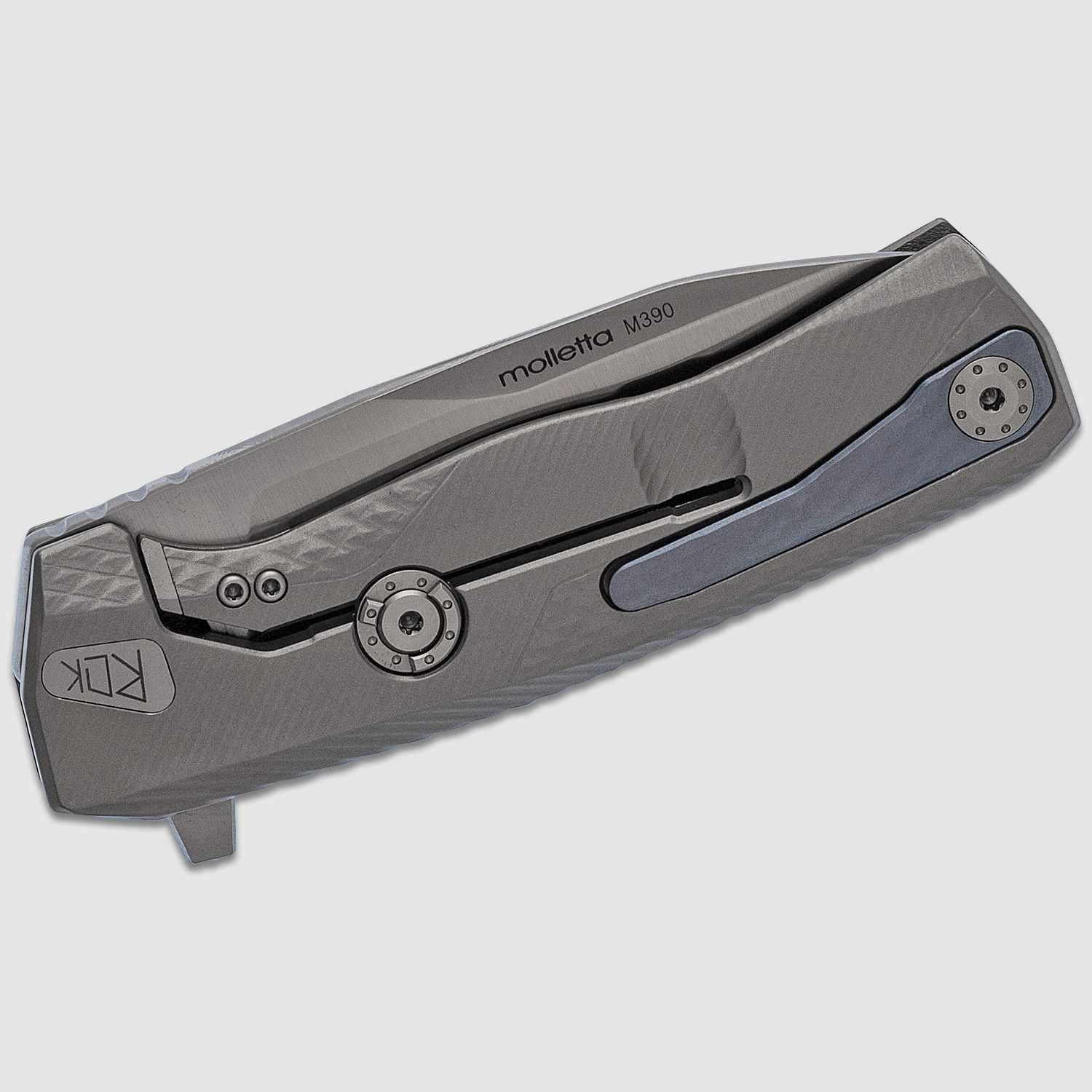 ROK G, M390 Satinklinge, grauer Titangriff | 97321