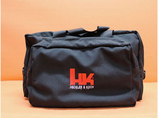Sac de tir Heckler & Koch H&K en Cordura® noir avec logo HK brodé d'environ 36x27x21 cm