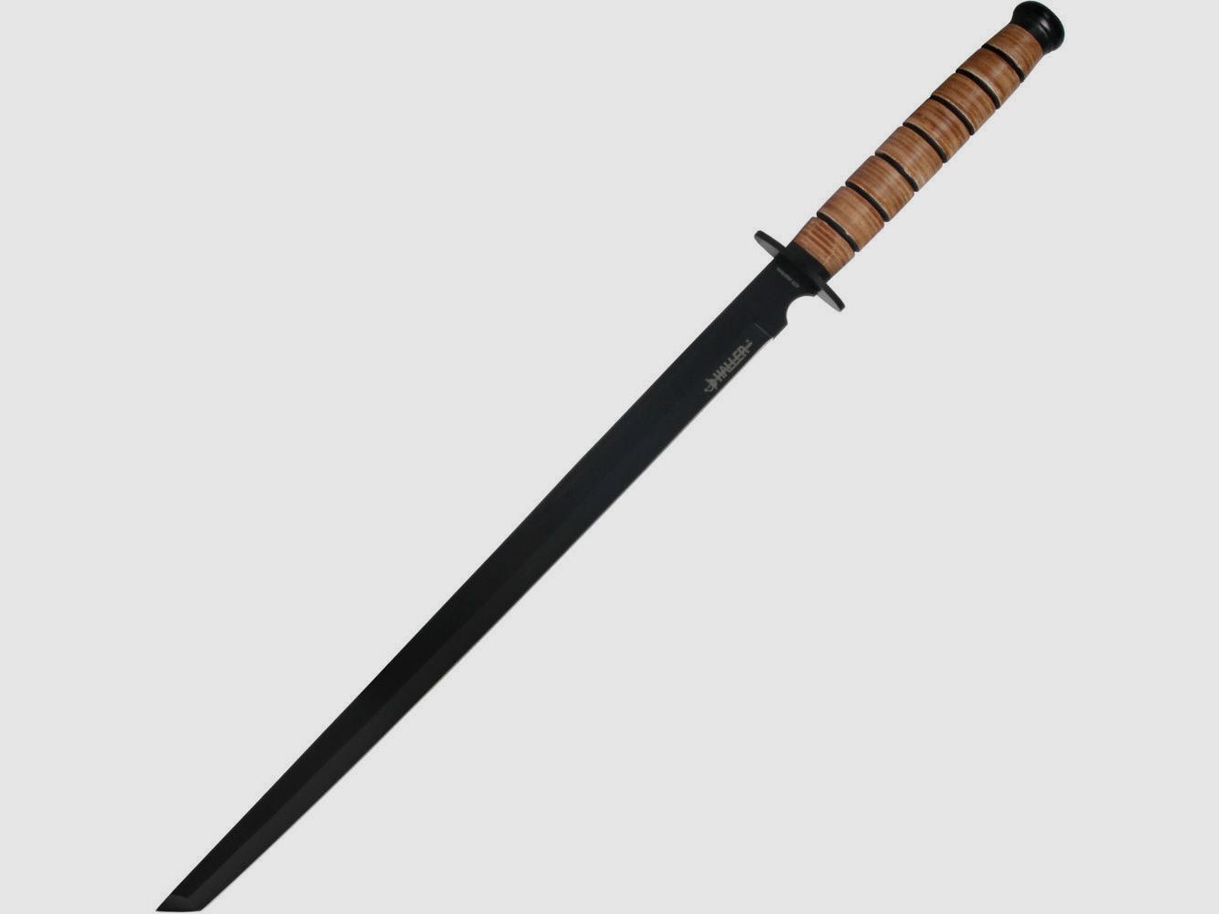 Spada ninja con avvolgimento in pelle