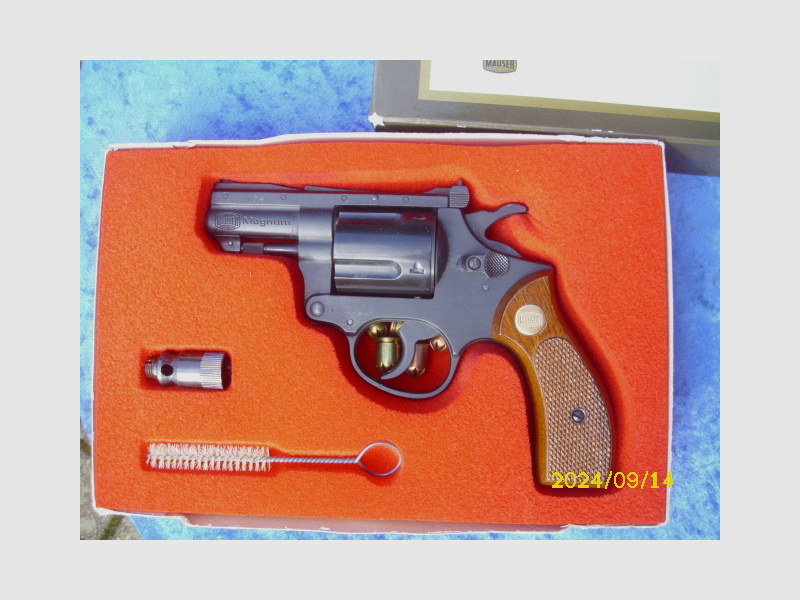 Achtung Sammler Mauser Kipplauf Revolver Mod. Magnum, Kaliber .45 Knall frühe PTB 457no Teile 98