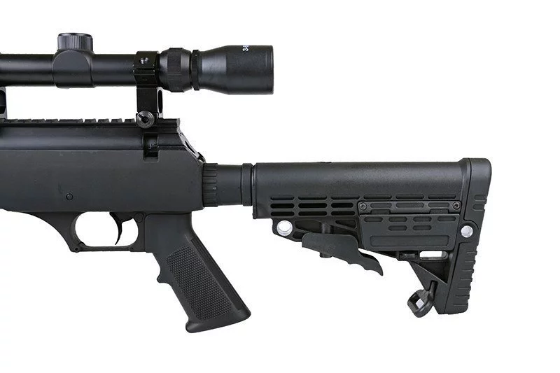 Karabin snajperski ASG WELL MB13D z lunetą i dwójnogiem, zdjęcie 6 z 20