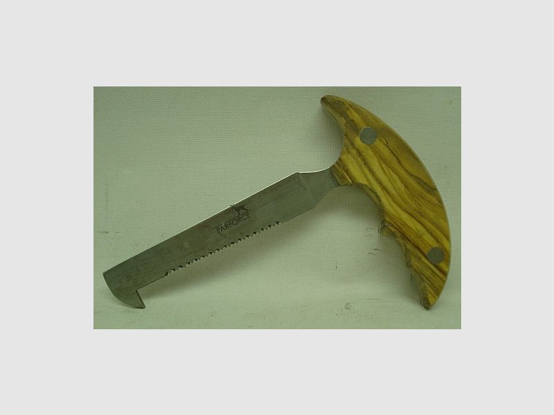 Aufbrechsäge Olivenholz - Klinge 11 cm, Säge 5,5 cm