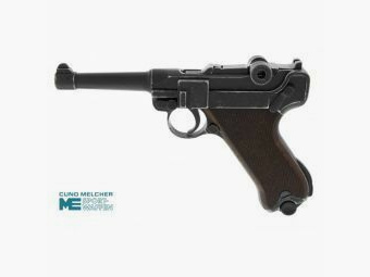 Melcher Cuno, Solingen P08 aspecto antiguo con empuñadura de madera