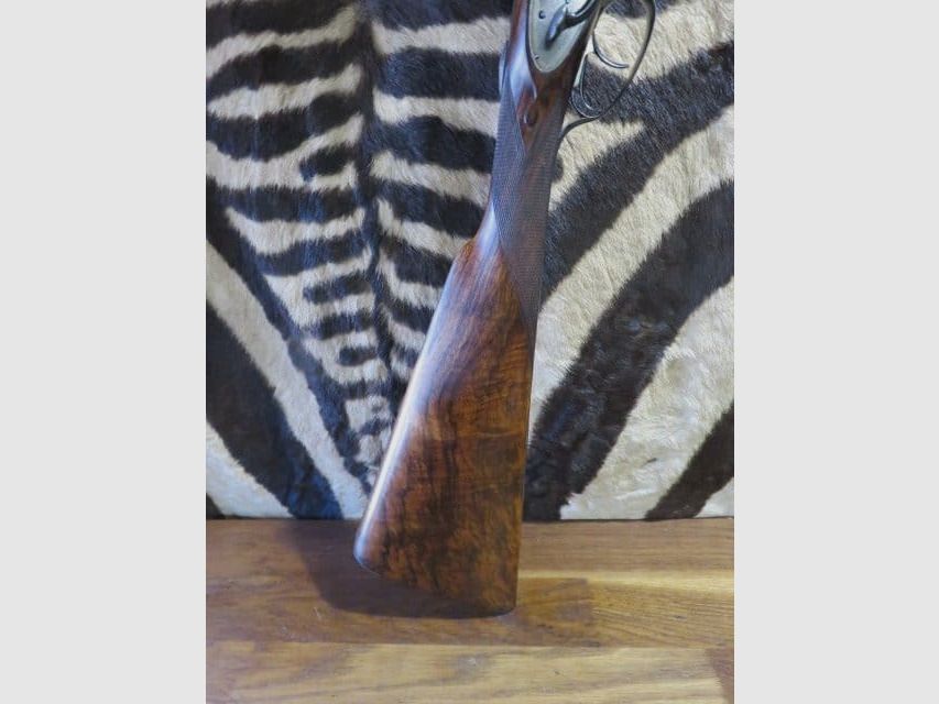 Bockflinte mit Platten Stephen GRANT Kal. 12/65 Läufe 71cm 1/2 voll, Bild 9 von 12