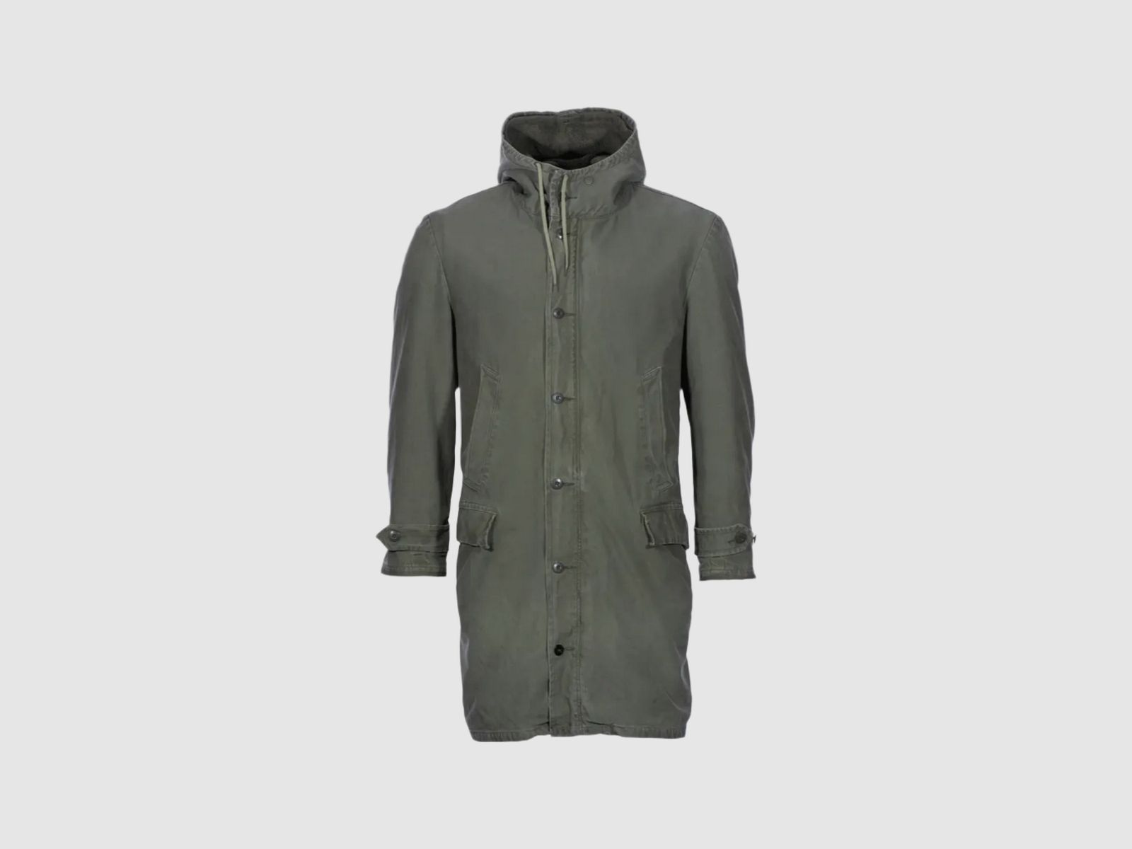 Bundeswehr Original BW Parka lang mit Futter oliv gebraucht