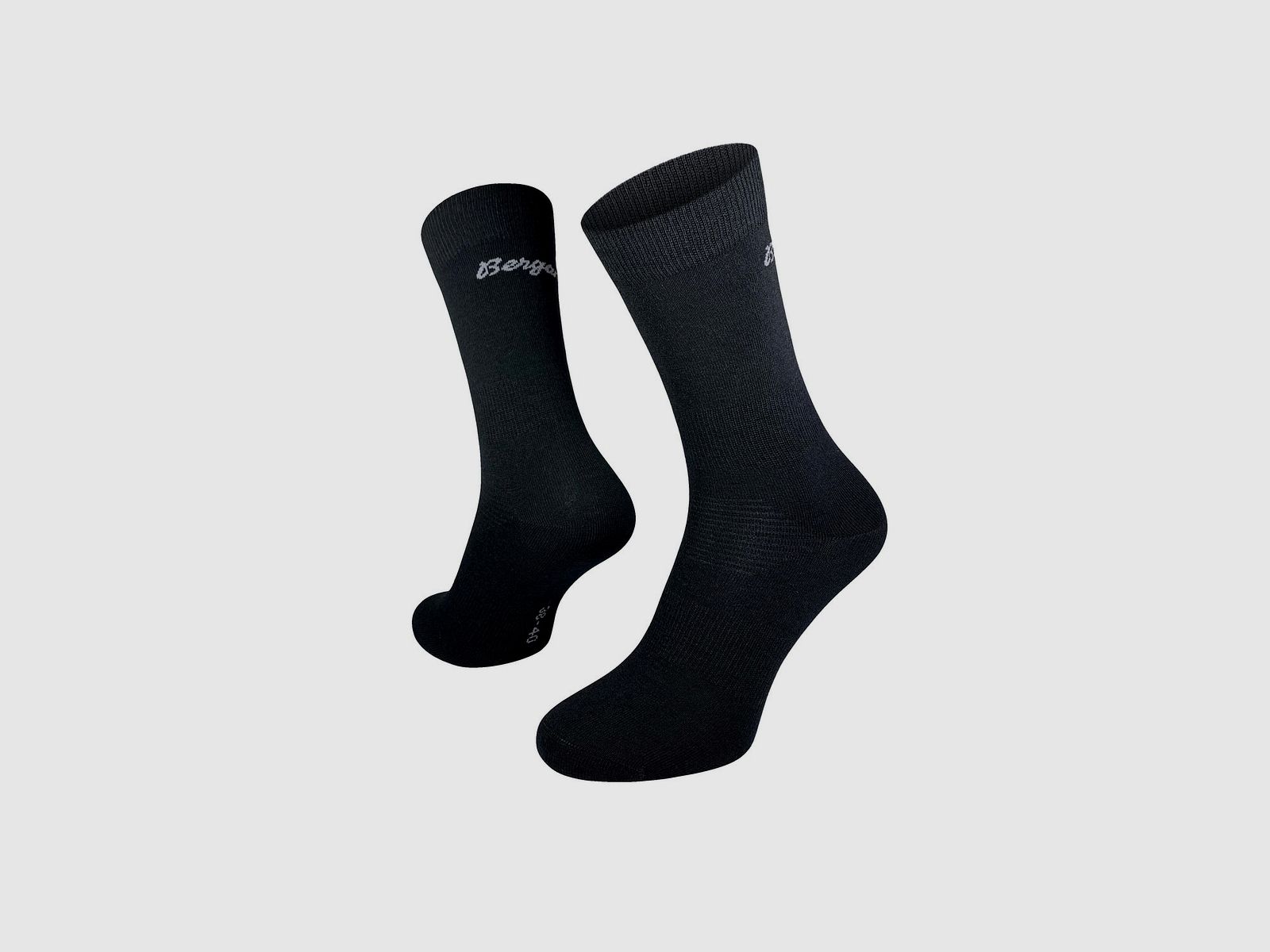 Calcetines Bergans Allround Light Merino Negros 38-40
