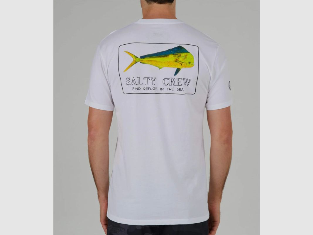T-SHIRT SALTY CREW GOLDEN MAHI PREMIUM BIAŁY, zdjęcie 2 z 2