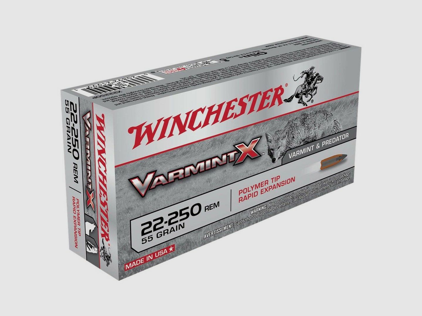 Winchester Varmint X 55grs. á20 .22-250 Rem.