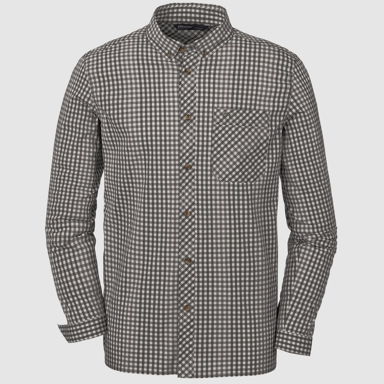 Camicia da caccia Blaser a quadri bianchi