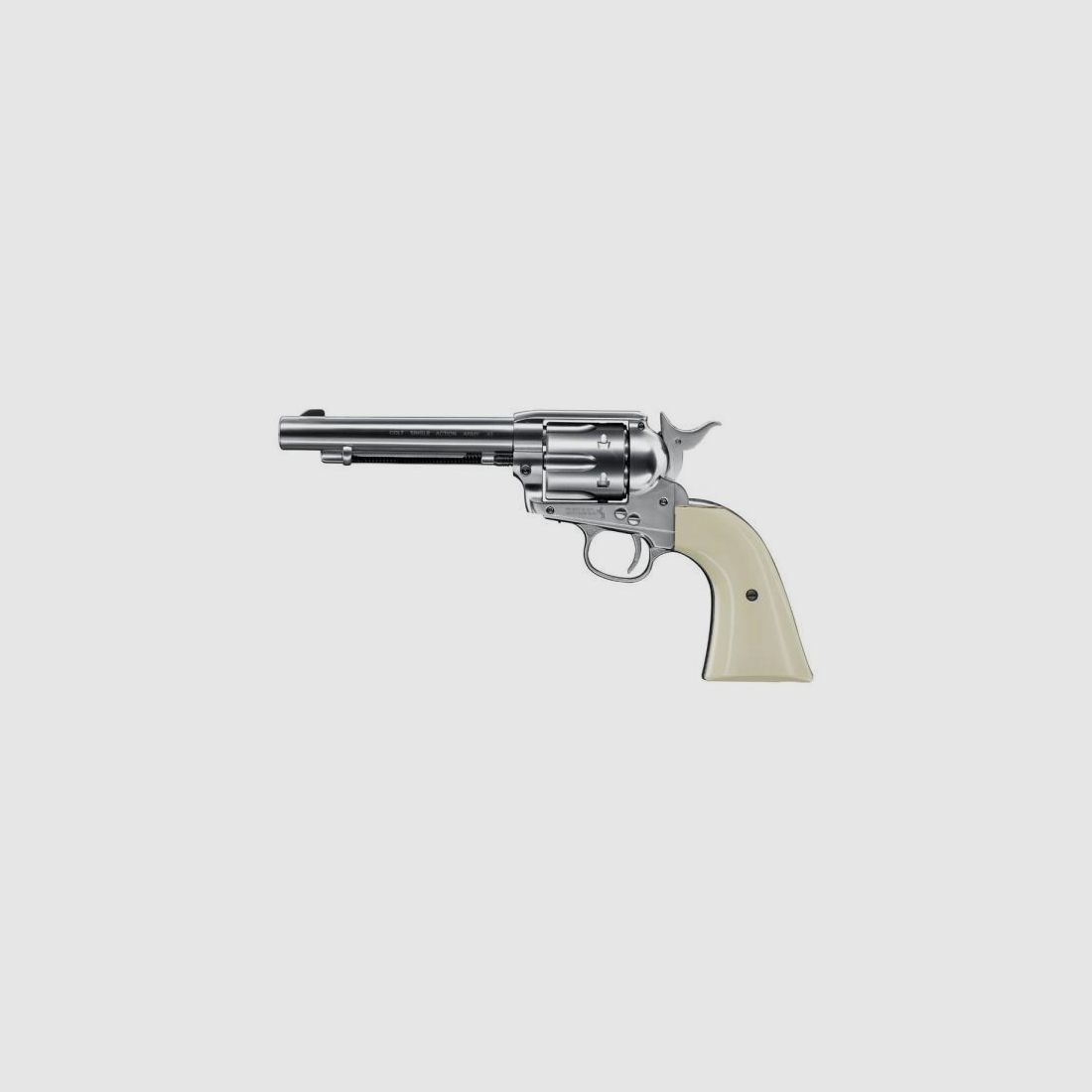 COLT CO2 Waffe Revolver SAA .45 5,5'' Nickel Kal. 4,5mm Diabolo (Ladehülse)