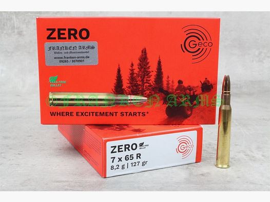 Geco	 Zero 7x65R 127gr. 8,2g 20 Stück Staffelpreis