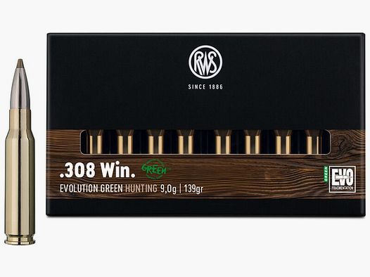 RWS EVO GREEN 9.0G 139GR .308 WIN VE20