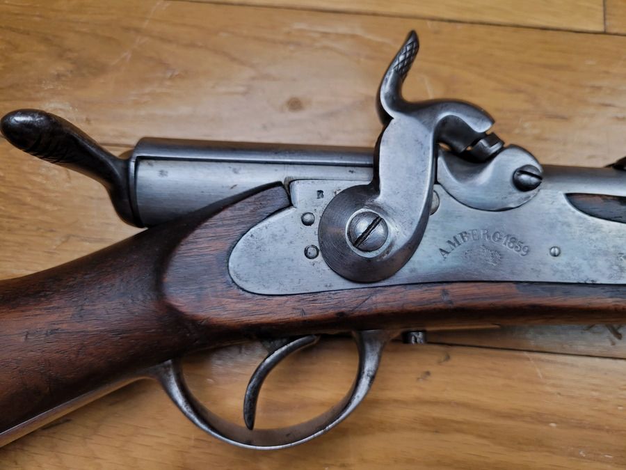 Seltenes bayerisches Gewehr Podewils Lindner 1858 / 67 – Hinterlader – Bayerische Guard – Krieg von 1870/71 – Äußere Zustand, Lauf und Mechanismus einwandfrei – TBE+, Bild 4 von 22
