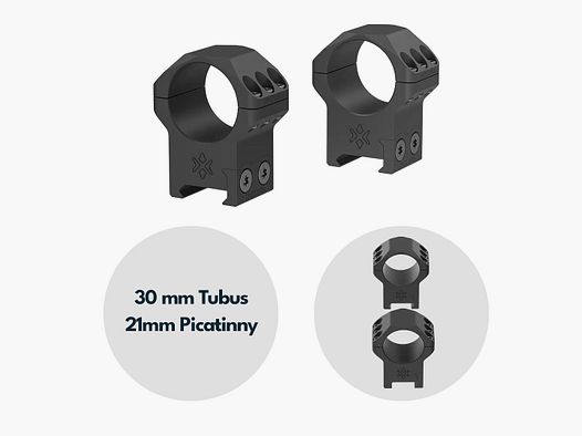Vector Optics XASR-3052 X-Accu Montage für 30mm Tubus, 21mm Picatinny, h= 32mm