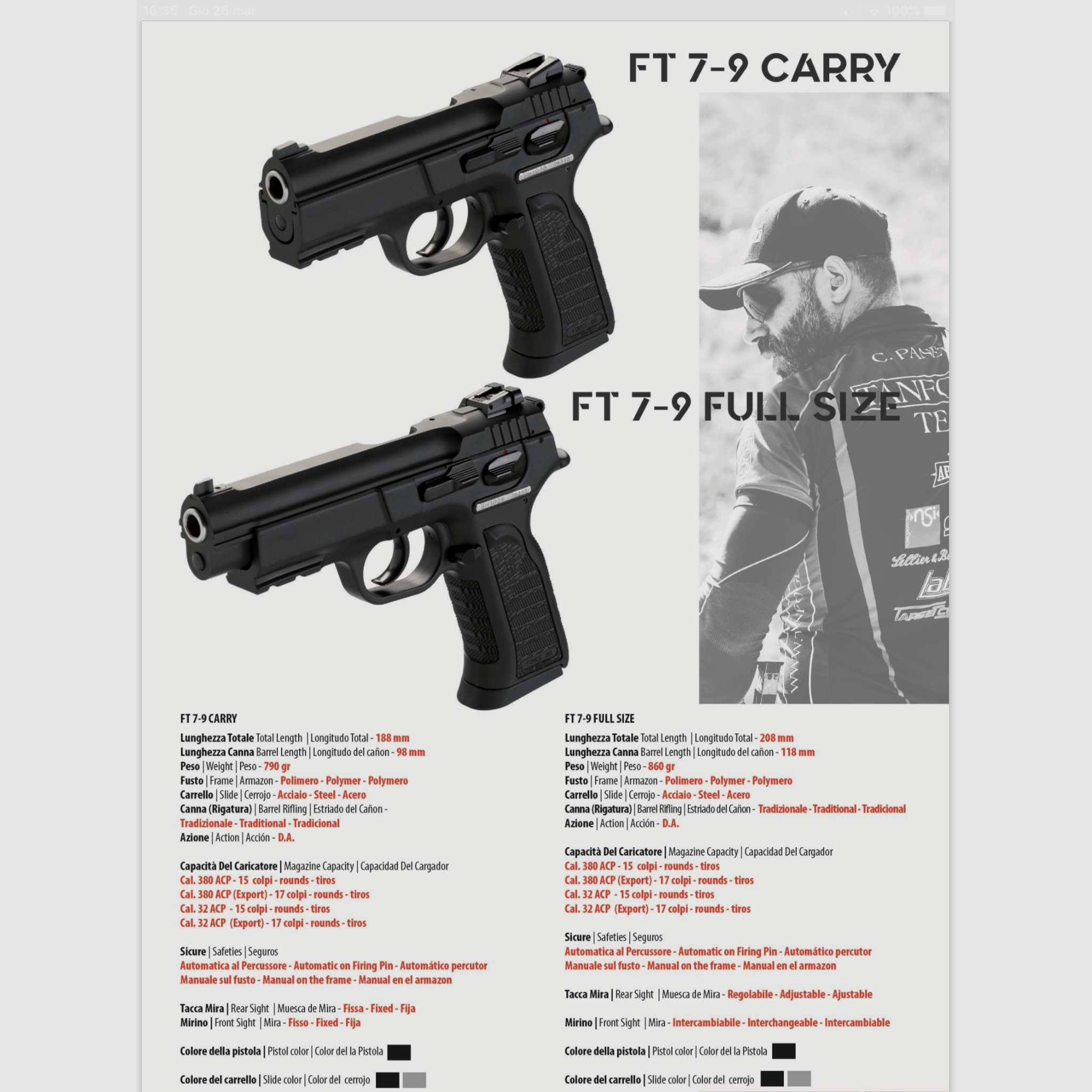 TANFOGLIO / PISTOOL / ALLE MODELLEN, afbeelding 23 van 29
