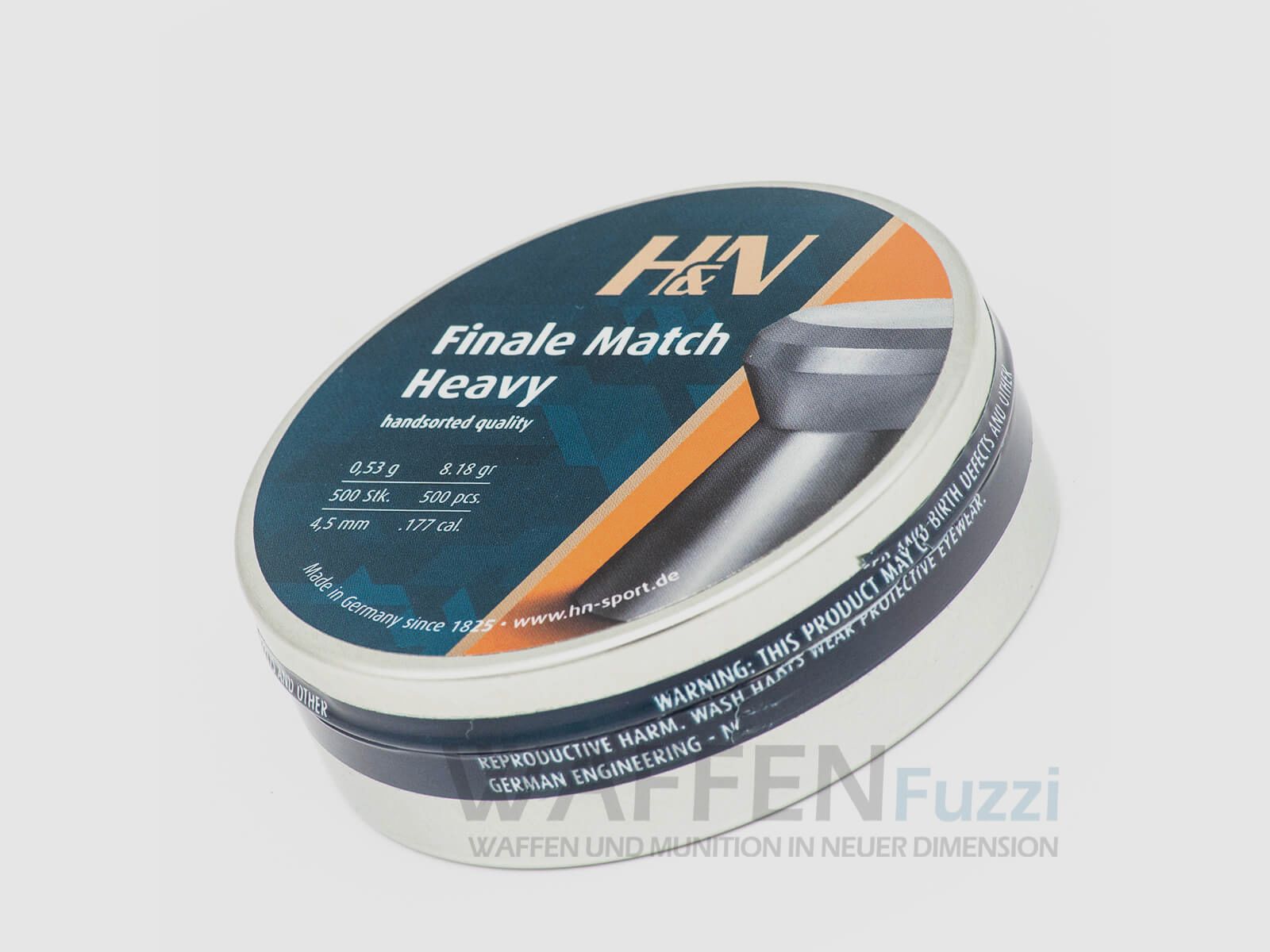 H&N Final Match Heavy plombs diabolo calibre 4,50 mm, image 1 sur 2