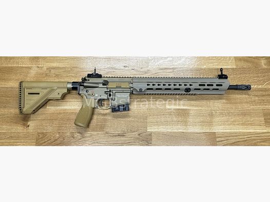 sportlich zugelassen! - Heckler & Koch MR223 A3 Slim-Line 16,5" Lauf halbautom. Büchse .223Rem - langer Handschutz - Farbe sandfarben - sportlich zugelassen!