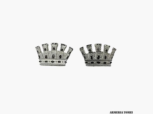 COPPIA TORRI GRADO 5 PUNTE ARGENTO (2 PZ)