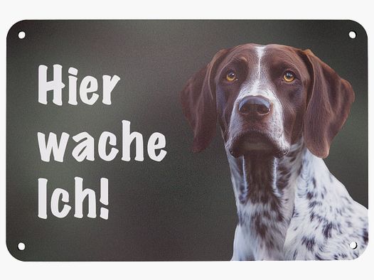 Wilde Hilde Original Schild Hier wache Ich