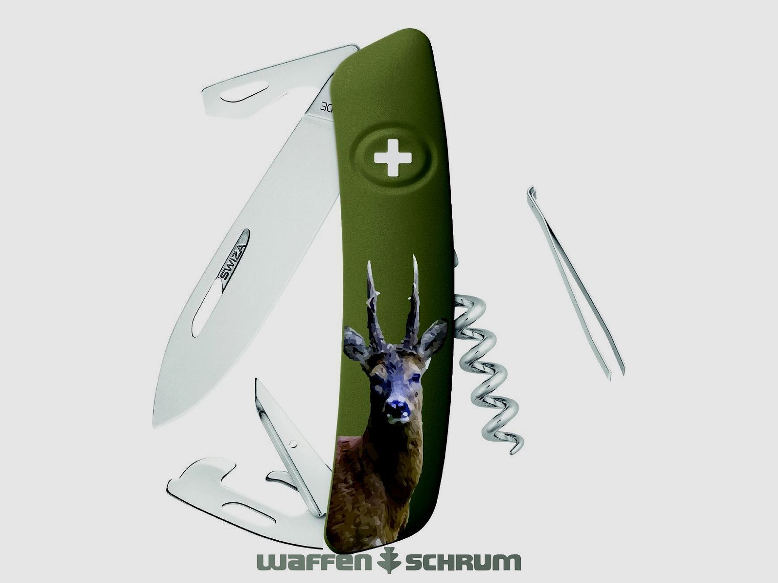 Swiza folding knife D05 Roe deer blade lock blade length: 7.5cm - Steel 440