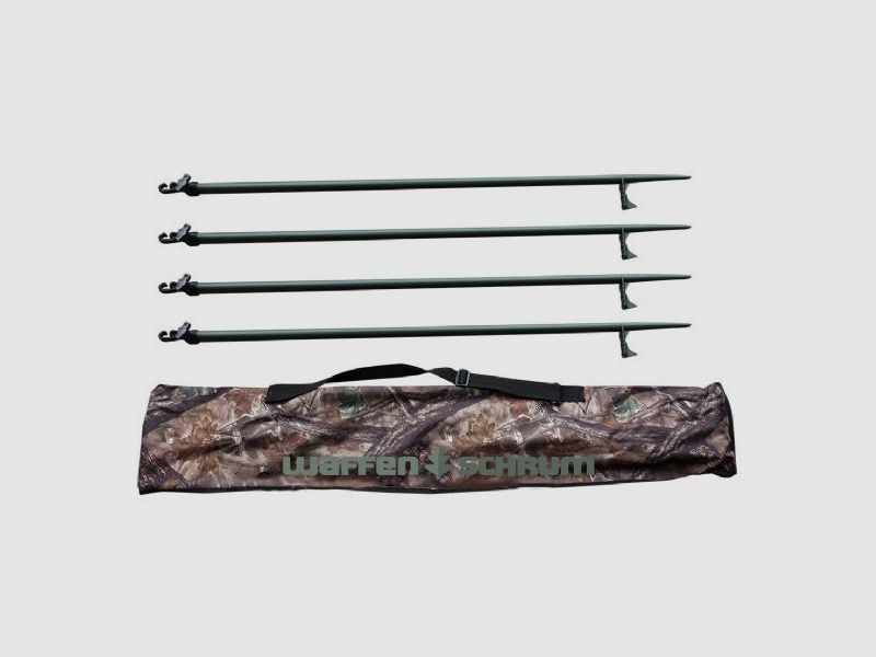 JVS Global Outdoor 4 poteaux télescopiques y compris le sac de transport hauteur 110 cm à 180 cm