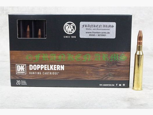 RWS Doppelkern 6,5x57R 140gr. 9,1g 20 Stück Staffelpreise