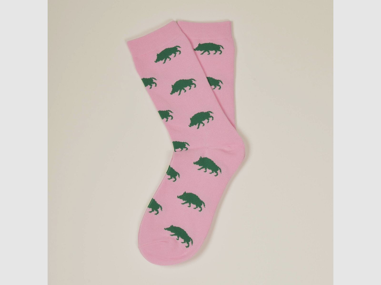 Rosa Socken, Keiler in Grün 36-40